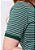 T-SHIRT FEMININA - LISTRADA - COR VERDE - Imagem 3