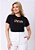 T-SHIRT FEMININA - DEUS É QUEM ME FORTALECE - COR PRETO - Imagem 2