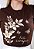 T-SHIRT FEMININA - FORTE E CORAJOSA - COR MARROM - Imagem 2