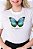 T-SHIRT FEMININA - NOVA CRIATURA BORBOLETA - COR MARFIM - Imagem 1