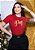 T-SHIRT FEMININA - PAZ ESTRELAS - COR VERMELHO - Imagem 1