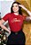 T-SHIRT FEMININA - AMOR ESTRELAS - COR VERMELHO - Imagem 1