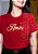 T-SHIRT FEMININA - AMOR ESTRELAS - COR VERMELHO - Imagem 2
