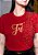 T-SHIRT FEMININA - FÉ ESTRELAS - COR VERMELHO - Imagem 2
