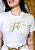 T-SHIRT FEMININA - FÉ ESTRELAS - COR BRANCO - Imagem 2