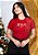 T-SHIRT FEMININA - JESUS ESTRELAS - COR VERMELHO - Imagem 1