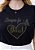 T-SHIRT FEMININA - SEMPRE FOI DEUS STRASS - COR PRETO - Imagem 2