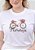 T-SHIRT FEMININA - BICICLETA FLORESÇA - COR MARFIM - Imagem 1