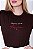 T-SHIRT FEMININA - LIVRAI-ME DE TODO MAL - COR MARROM - Imagem 1