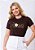 T-SHIRT FEMININA - TODAS AS COISAS COOPERAM - COR MARROM - Imagem 2