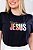 T-SHIRT FEMININA - HÁ PODER NO SEU NOME JESUS - COR PRETO - Imagem 1