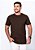 T-SHIRT MASCULINA - BÁSICA - COR MARROM - Imagem 1