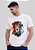 T-SHIRT MASCULINA - LEÃO COLORIDO - COR MARFIM - Imagem 3