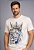 T-SHIRT MASCULINA - LEÃO YESHUA COROA - COR MARFIM - Imagem 1