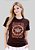 T-SHIRT FEMININA - SAVED COROA - COR MARROM - Imagem 1