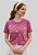 T-SHIRT FEMININA - TRANSFORMADA GIRASSOL- COR ROSA SECO - Imagem 1