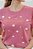 T-SHIRT FEMININA - TRANSFORMADA GIRASSOL- COR ROSA CLARO - Imagem 2