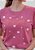 T-SHIRT FEMININA - TRANSFORMADA GIRASSOL- COR ROSA SECO - Imagem 2