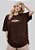 OVERSIZED - COM ELE NADA TEMEREI - COR MARROM - Imagem 2