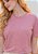T-SHIRT FEMININA - BÁSICA - COR ROSA CLARO - Imagem 1