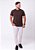 T-SHIRT MASCULINA - BASICA - COR MARROM - Imagem 4