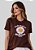 T-SHIRT FEMININA -ONDE EU PISAR FLORESCERÁ - COR MARROM - Imagem 1