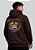 MOLETOM CAPUZ - LEÃO ELE VIVE COROA - MARROM - Imagem 3