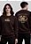 MOLETOM RAGLAN - LEÃO ELE VIVE COROA - MARROM - Imagem 1