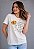 T-SHIRT FEMININA - CONFIA NAQUELE QUE ESCREVE OS TEUS DIAS - COR MARFIM - Imagem 1