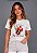 T-SHIRT FEMININA - EU ACREDITO NAS SUAS PROMESSAS - COR MARFIM - Imagem 1