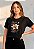 T-SHIRT FEMININA - DEUS CUIDA DE MIM - COR PRETO - Imagem 6