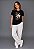 T-SHIRT FEMININA - DEUS CUIDA DE MIM - COR PRETO - Imagem 6