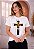 T-SHIRT FEMININA - CRUZ LEÃO - COR MARFIM - Imagem 3