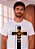 T-SHIRT MASCULINA -CRUZ LEÃO - COR MARFIM - Imagem 1