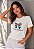 T-SHIRT FEMININA - FORÇA E DIGNIDADE - COR MARFIM - Imagem 6