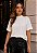 T-SHIRT GOLA ALTA PREMIUM BÁSICA- COR MARFIM - Imagem 3