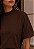 T-SHIRT GOLA ALTA PREMIUM BÁSICA- COR MARROM - Imagem 1