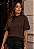 T-SHIRT GOLA ALTA PREMIUM BÁSICA- COR MARROM - Imagem 3