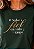 T-SHIRT FEMININA - O SENHOR É FIEL EM TODO TEMPO - COR VERDE - Imagem 4