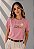 T-SHIRT FEMININA - TODAVIA EU ME ALEGRAREI - COR ROSA - Imagem 1