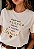 T-SHIRT FEMININA - ONDE SEU CORAÇÃO ESTIVER - COR MARFIM - Imagem 1