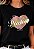 T-SHIRT FEMININA - PRECIOSA - COR PRETO - Imagem 1