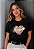T-SHIRT FEMININA - PRECIOSA - COR PRETO - Imagem 2