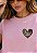 T-SHIRT FEMININA -JESUS SALMOS 147:3 - COR ROSA - Imagem 1