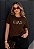 T-SHIRT FEMININA - JESUS MEU LUGAR SEGURO - COR MARROM - Imagem 6