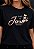T-SHIRT FEMININA - MEU TUDO É JESUS - COR PRETO - Imagem 1