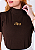 T-SHIRT GOLA ALTA - JESUS - ALTO RELEVO- MARROM - Imagem 1