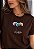 T-SHIRT FEMININA - FLORES ESCOLHIDA POR DEUS - COR MARROM - Imagem 1