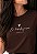 T-SHIRT FEMININA - EM TUDO DAI GRAÇAS - COR MARROM - Imagem 1