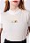 T-SHIRT GOLA ALTA - JESUS - ALTO RELEVO- MARFIM - Imagem 1